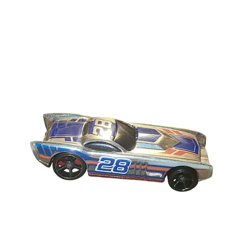 2013 Hot Wheels THE GOV'NER #150 chrome/red/blue;28 ☮Super Chromes loose